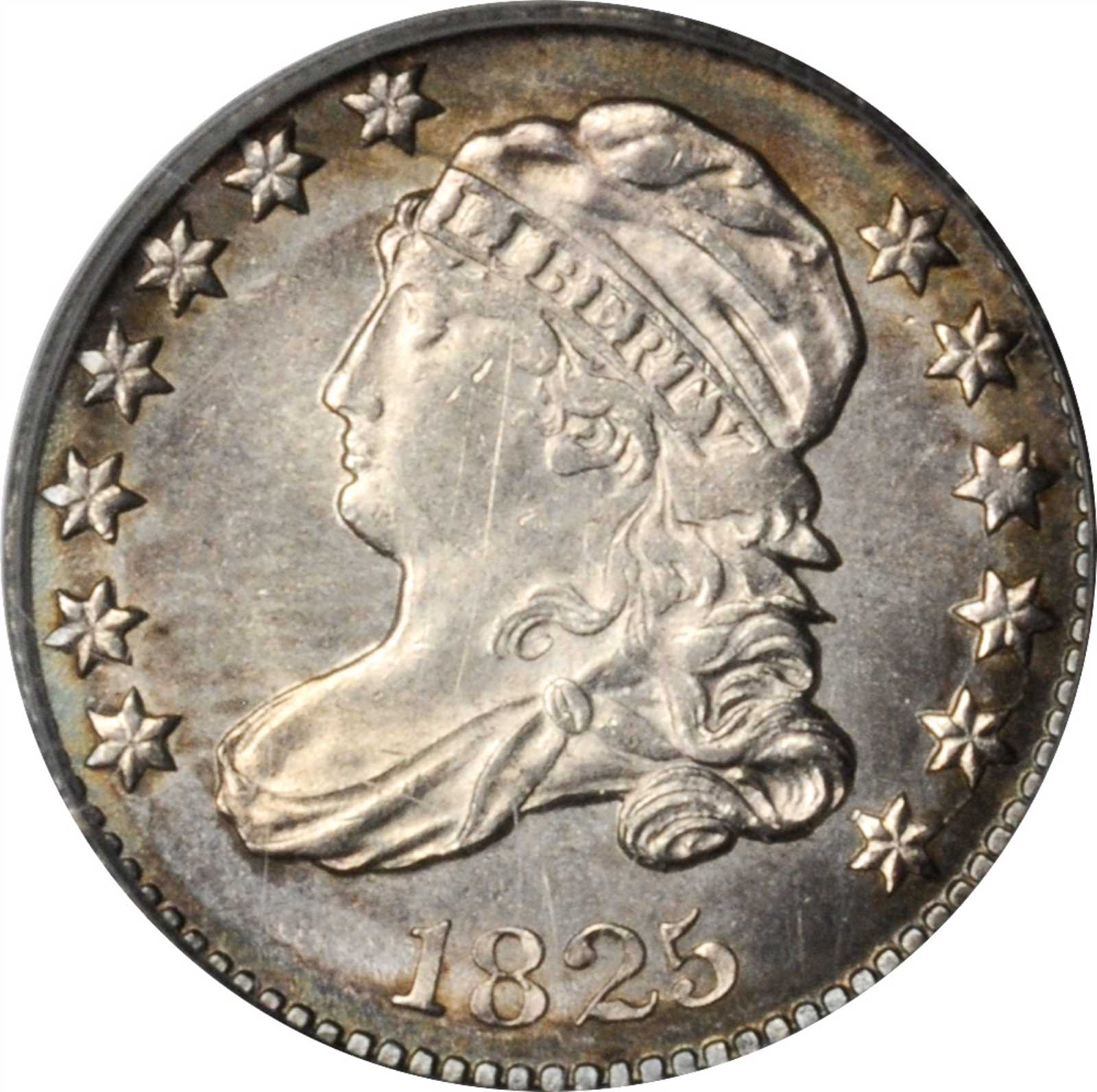 image for: 1825 Capped Bust Dime. JR-2. Rarity-2. MS-62 (PCGS). OGH.