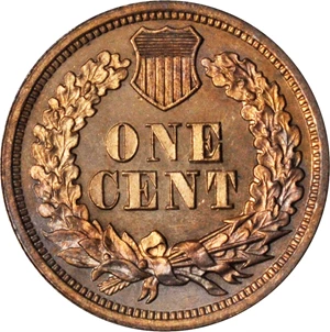 image for: 1864 Indian Cent. Copper-Nickel. Snow PR-1, the only known dies. Proof-65 (PCGS).