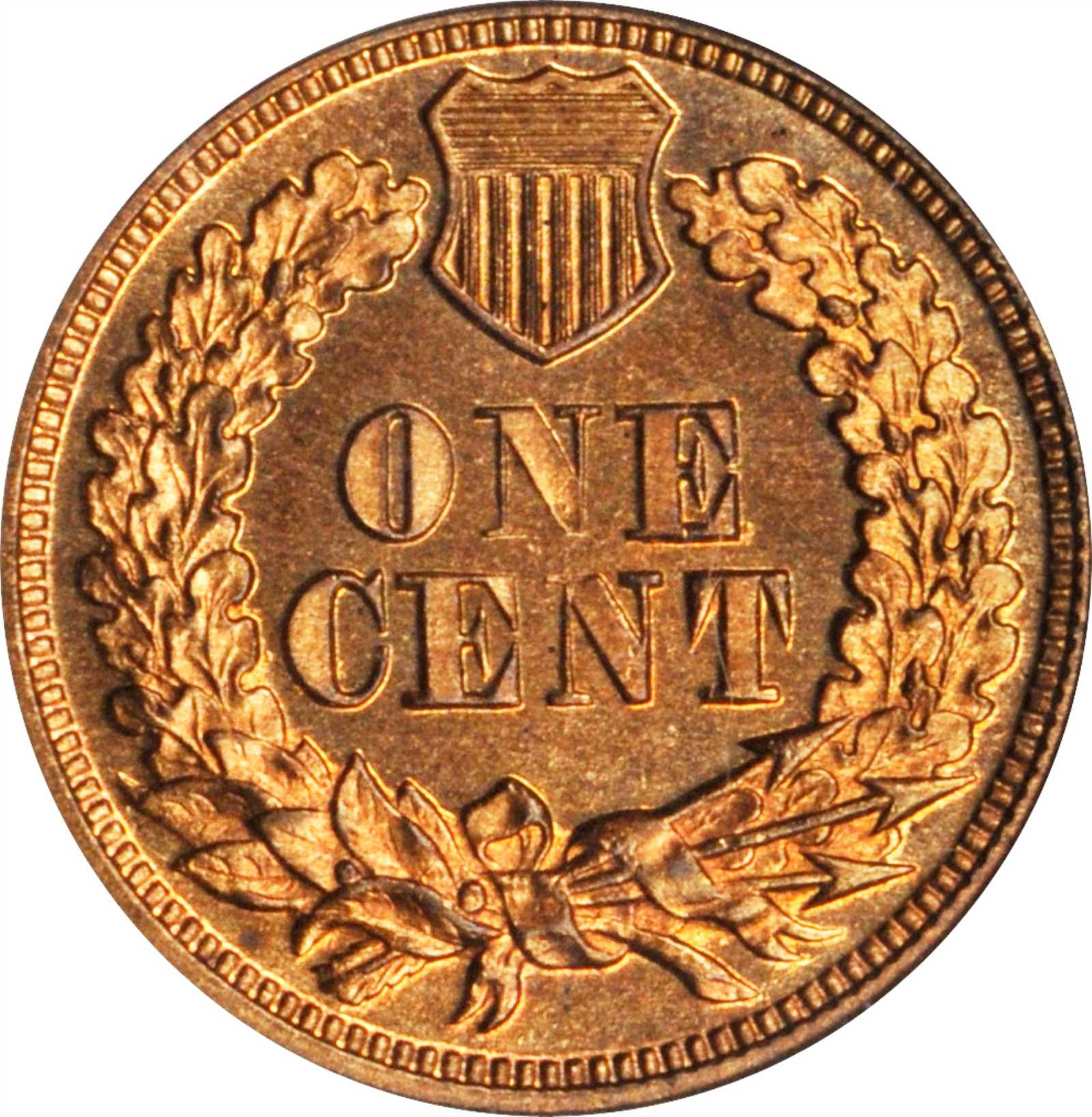 image for: 1871 Indian Cent. Snow-PR1. Shallow N. Proof-65 RD (PCGS).