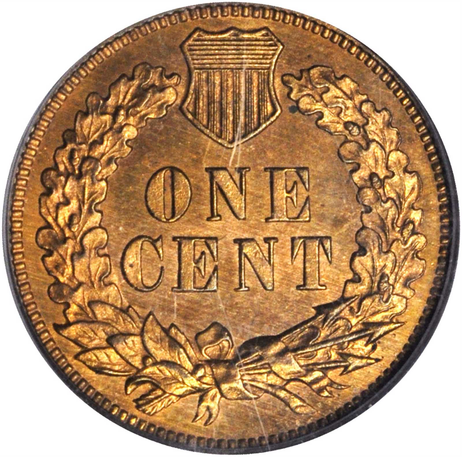 image for: 1876 Indian Cent. Snow-PR3. Proof-65 RD (PCGS).