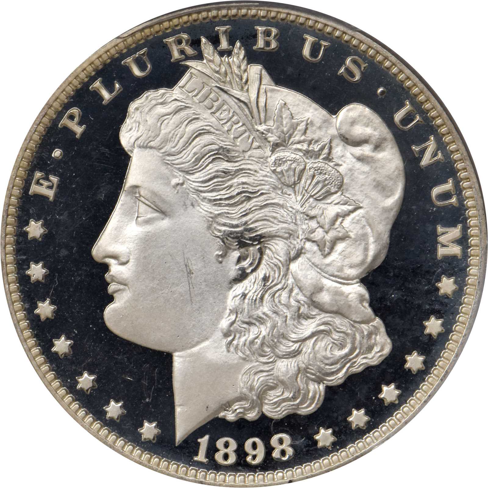 image for: 1898 Morgan Silver Dollar. Proof-64 Deep Cameo (PCGS). CAC.