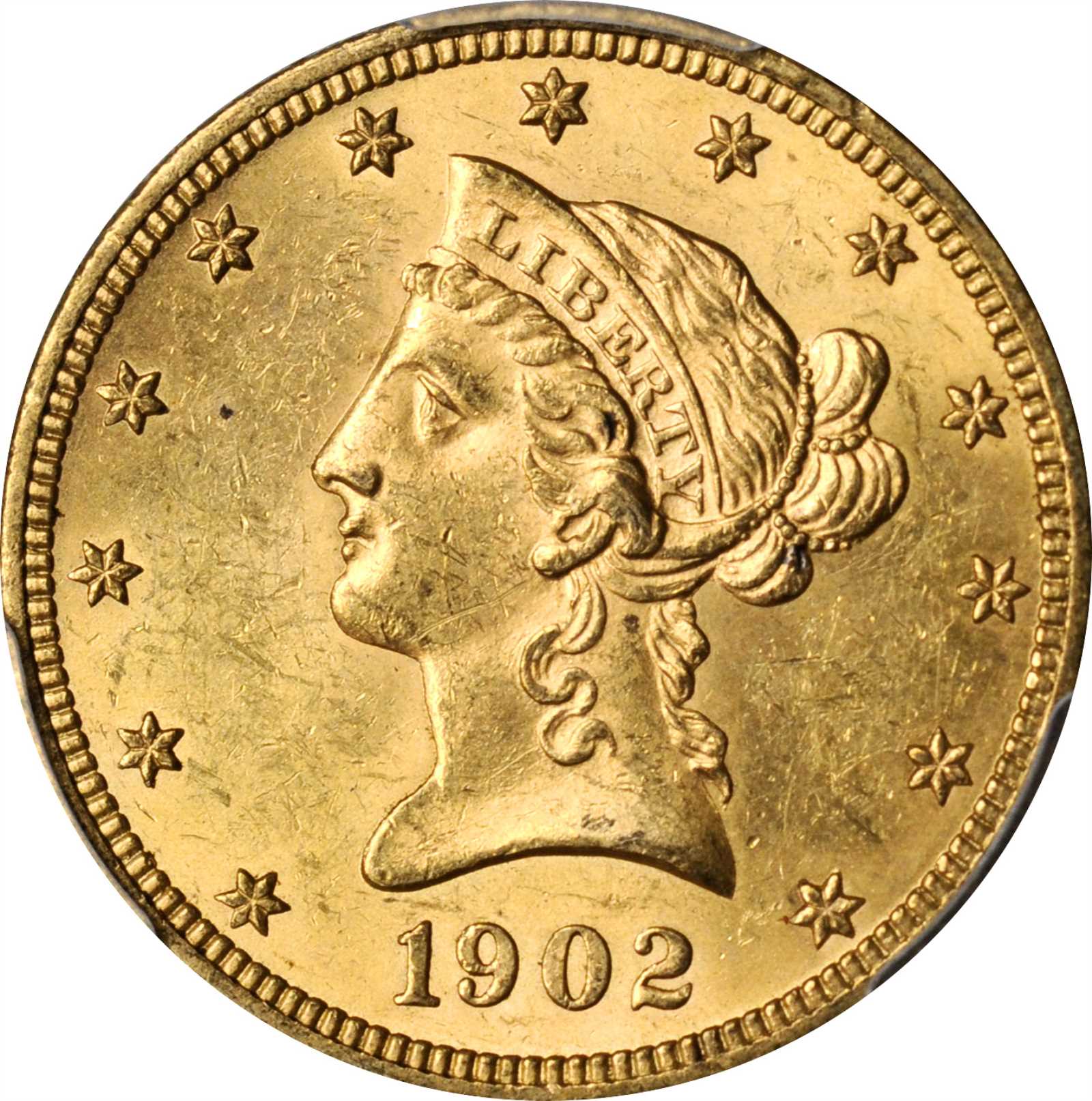 image for: 1902 Liberty Head Eagle. MS-62 (PCGS).