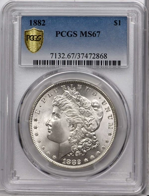 image for: 1882 Morgan Silver Dollar. MS-67 (PCGS).