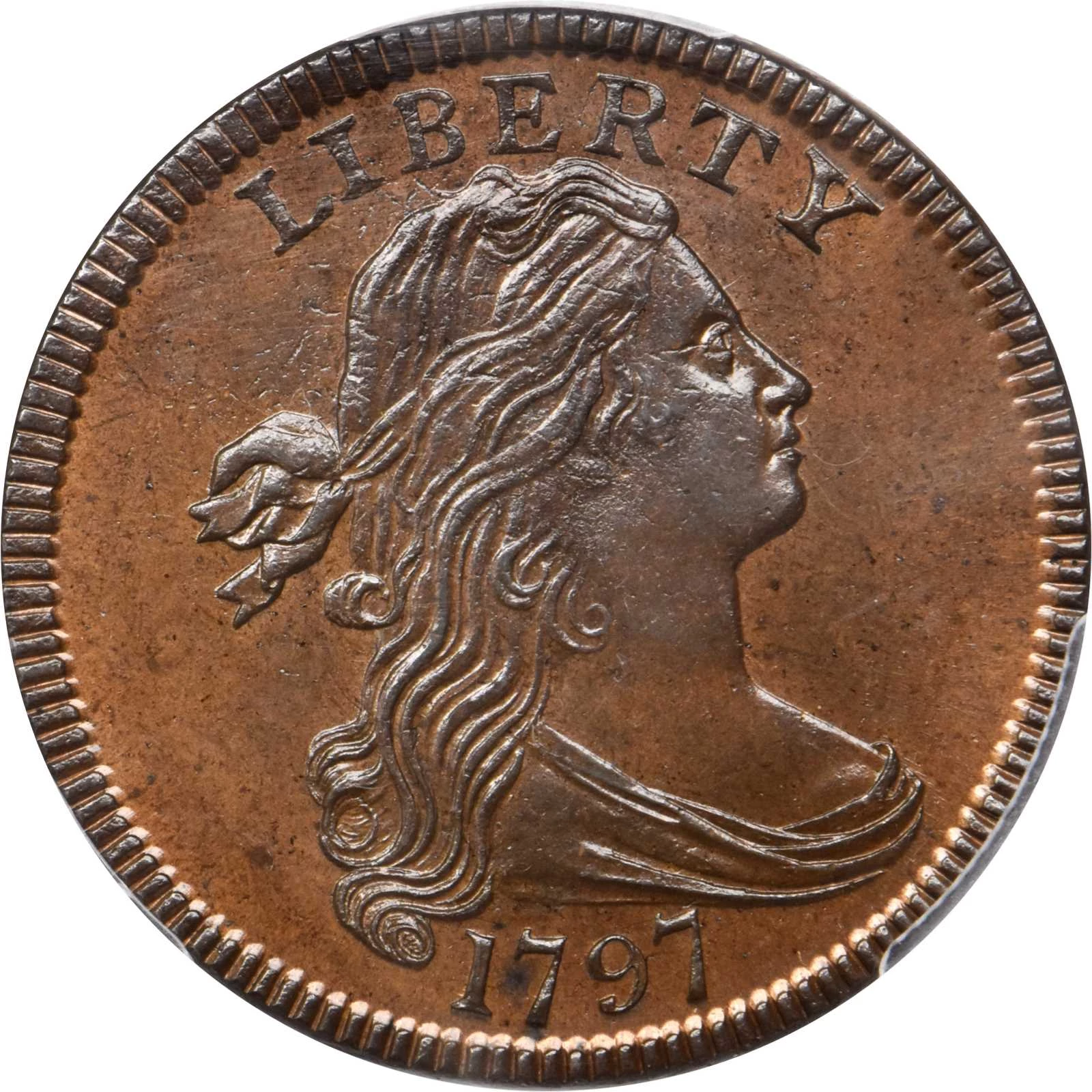 1797 Reverse of 1797, Stems Draped Bust Large Cent 1796 1807 Pricing