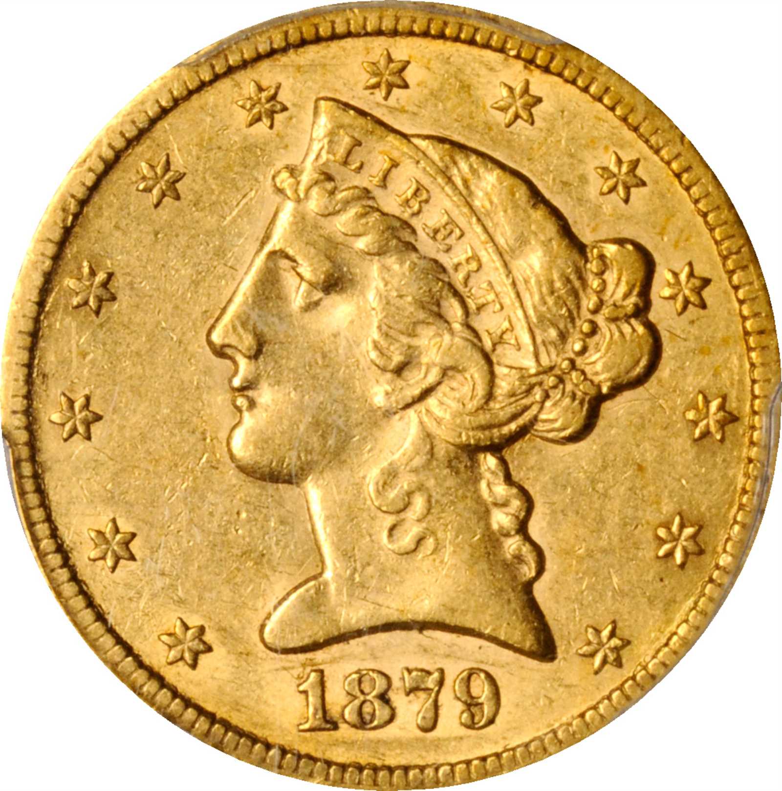 image for: 1879-CC Liberty Head Half Eagle. AU-50 (PCGS).