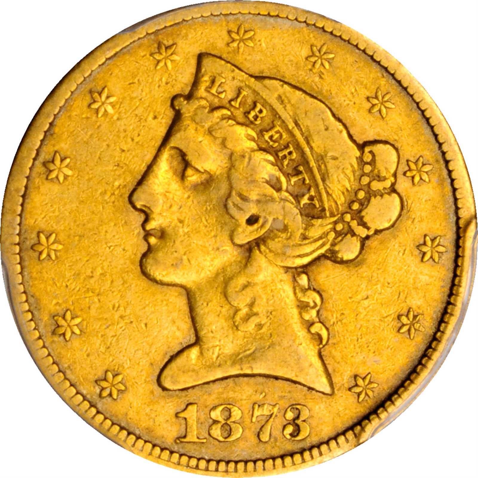 image for: 1873-CC Liberty Head Half Eagle. VF-30 (PCGS).