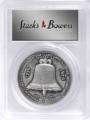 image for: 1876 Key's Centennial Series - Liberty Bell Medal. White Metal. 38 mm. Musante GW-909, Baker-397C, HK-32. MS-61 (PCGS).