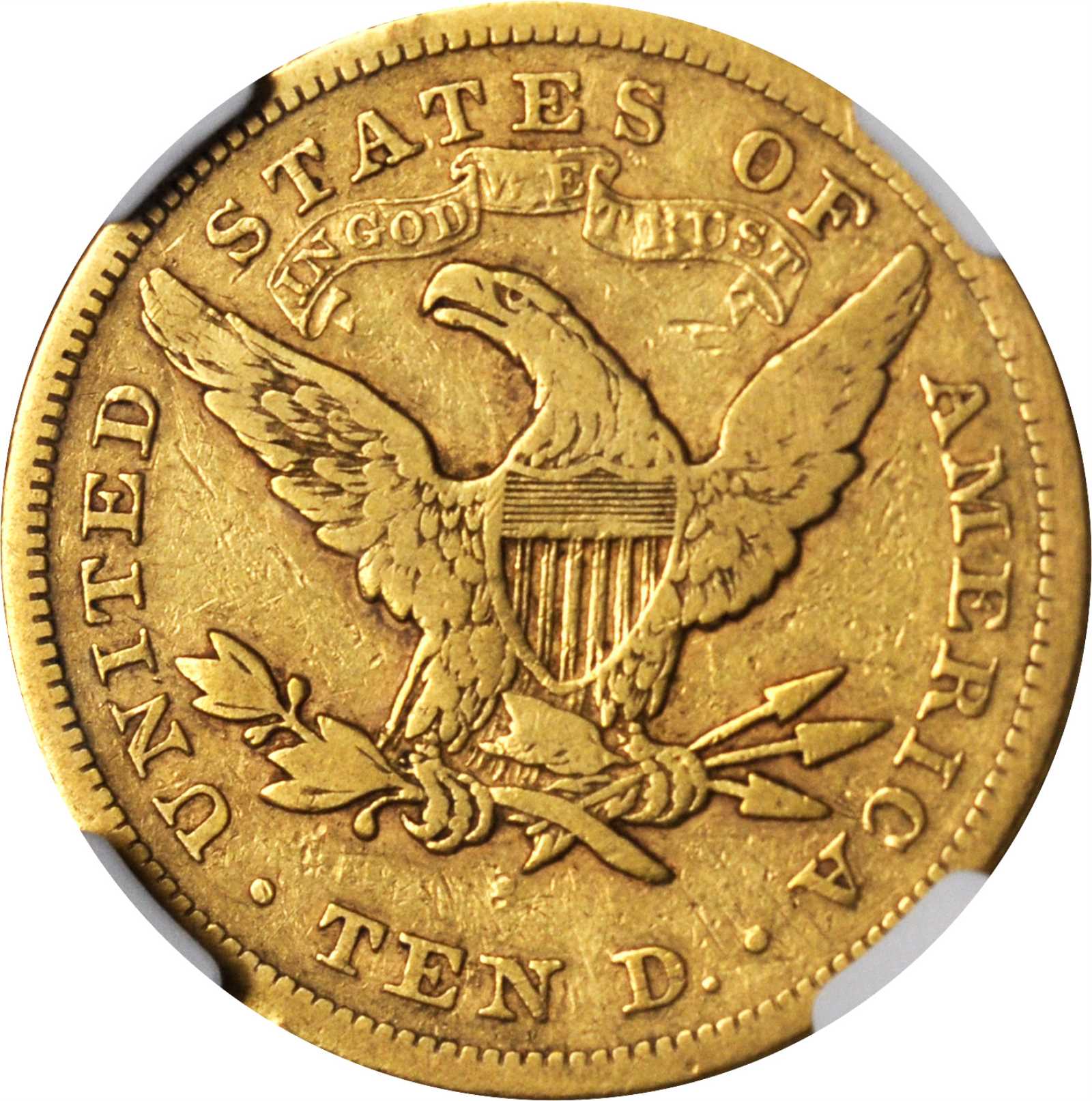 image for: 1871-S Liberty Head Eagle. Fine-15 (NGC).