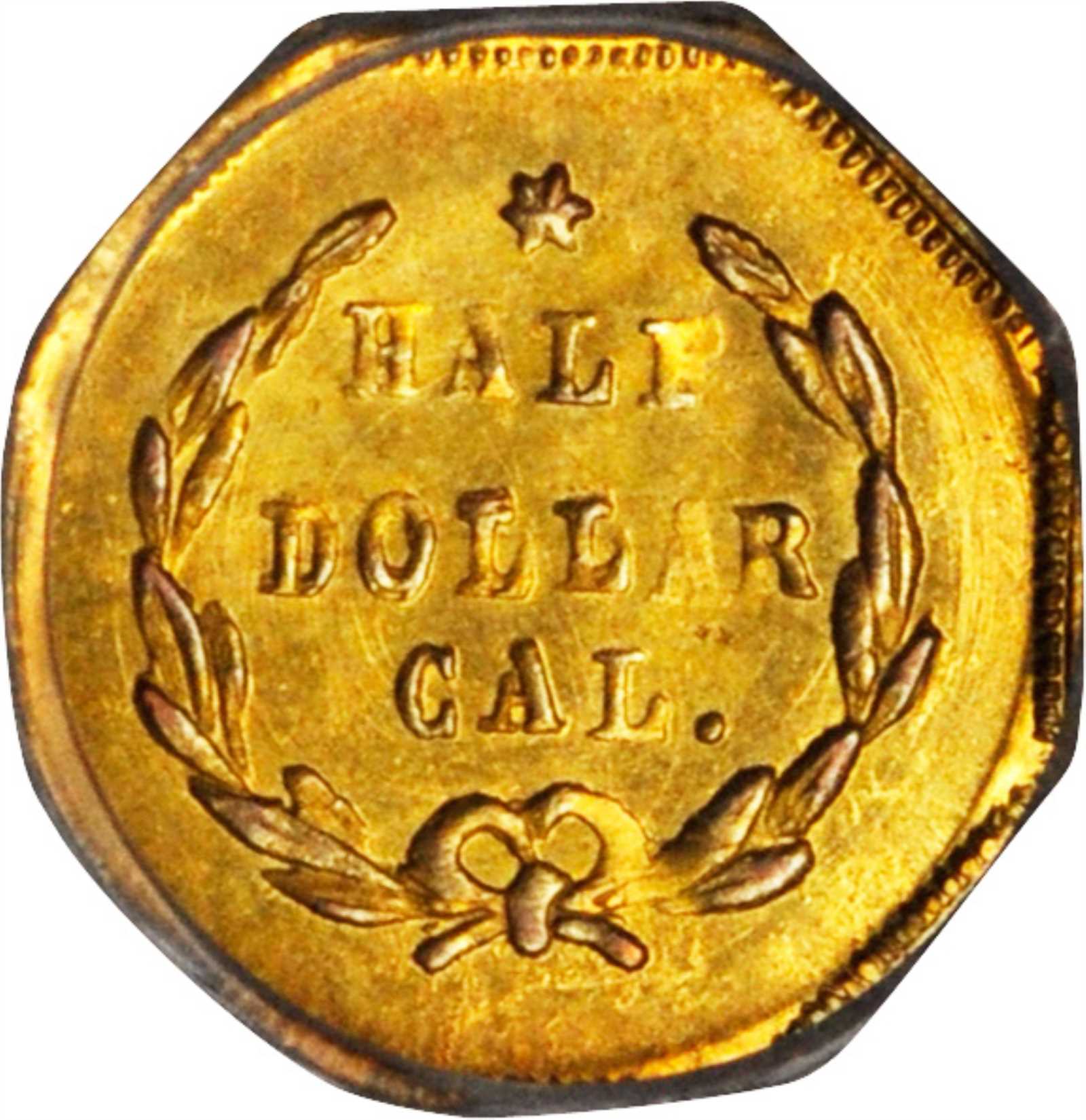 image for: 1873 Octagonal 50 Cents. BG-915. Rarity-4-. Liberty Head. MS-64 (PCGS).