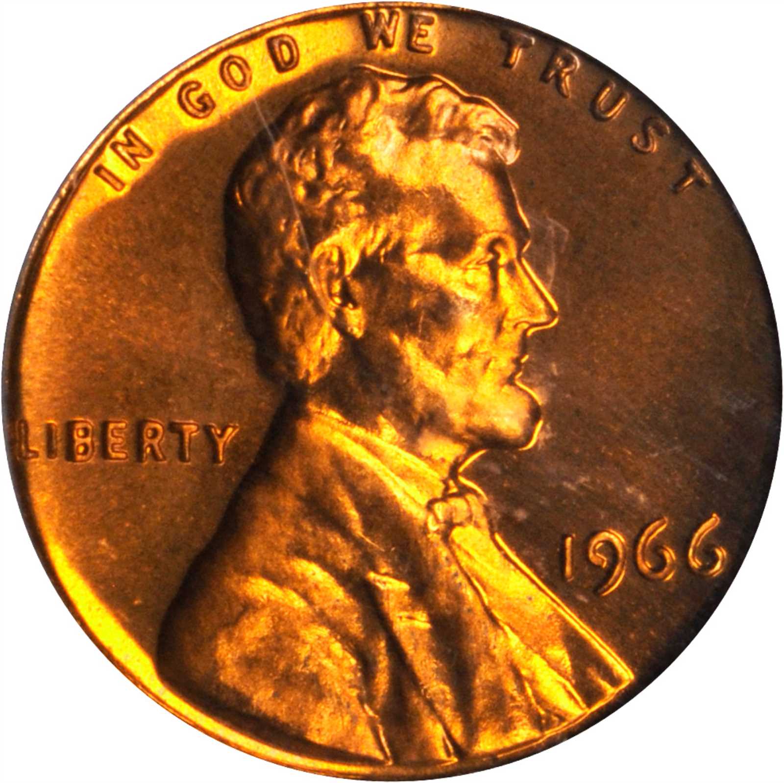 image for: 1966 Lincoln Cent. SMS. Specimen-66 RD Cameo (PCGS).