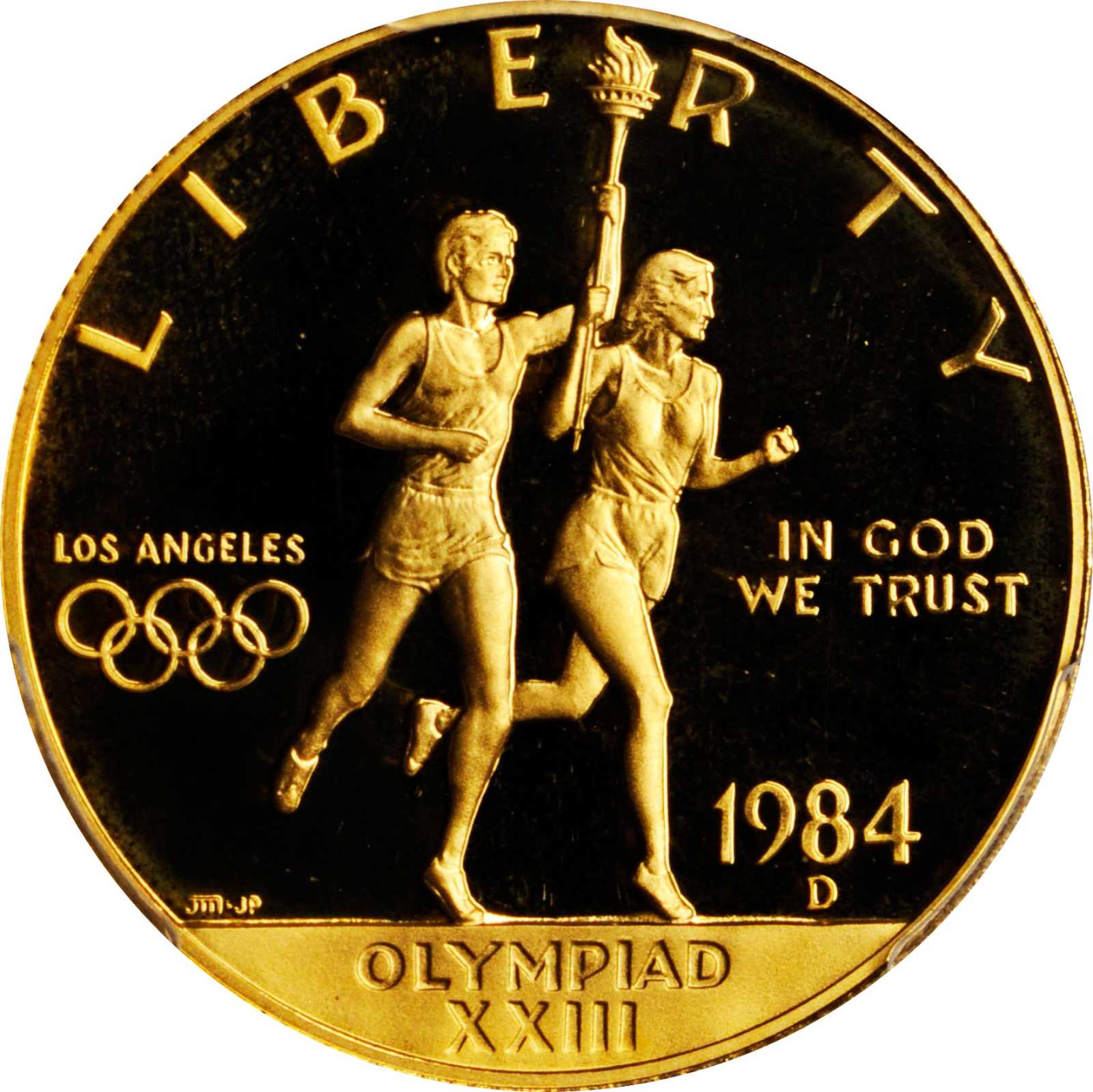image for: 1984-D Los Angeles Olympiad Gold $10. Proof-68 Deep Cameo (PCGS).