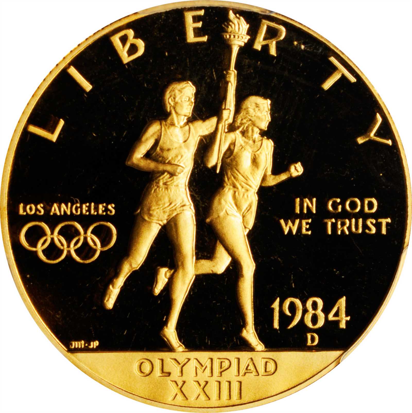 image for: 1984-D Los Angeles Olympiad Gold $10. Proof-69 Deep Cameo (PCGS).