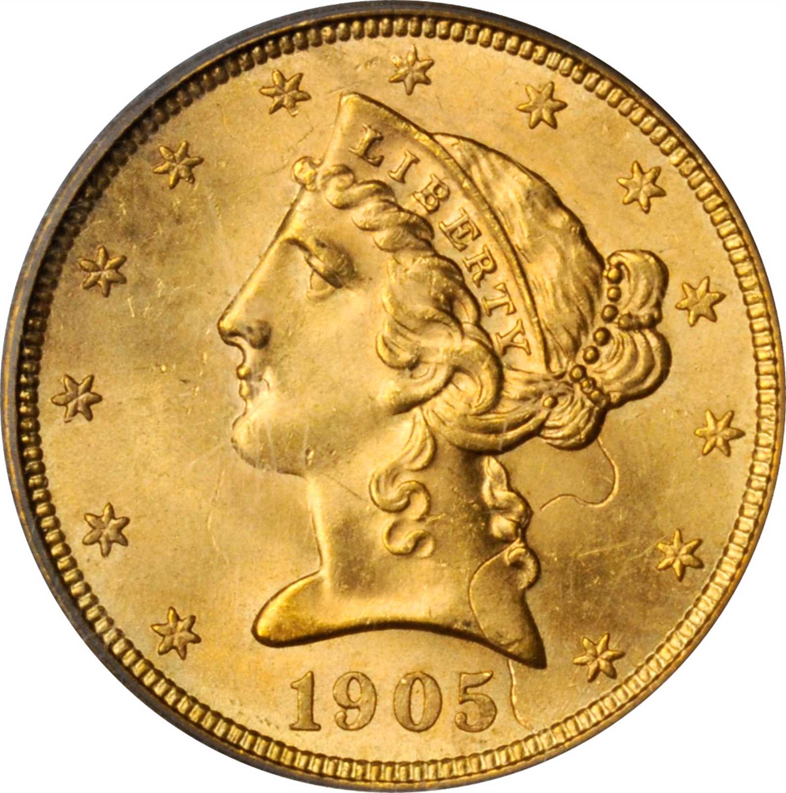 image for: 1905-S Liberty Head Half Eagle. MS-63 (PCGS). OGH.