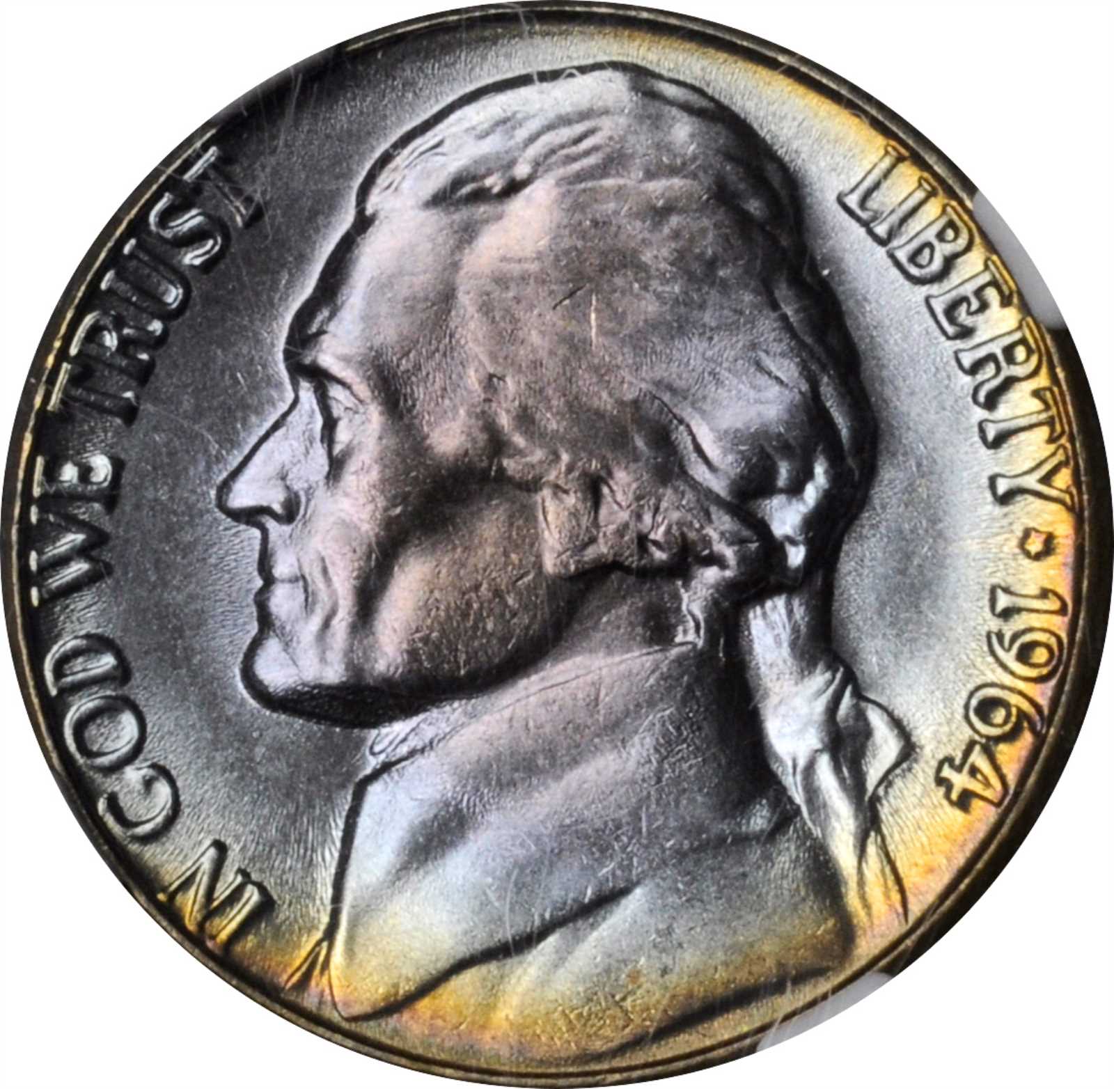 image for: 1964-D Jefferson Nickel. MS-66 (NGC).