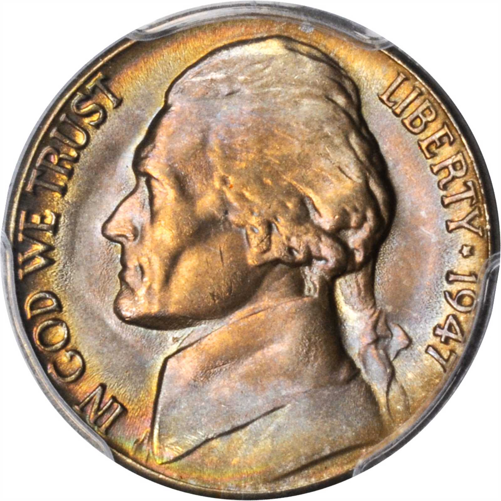 image for: 1947-D Jefferson Nickel. MS-66 (PCGS).
