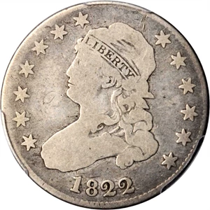 image for: 1822 Capped Bust Quarter. Good-6 (PCGS).