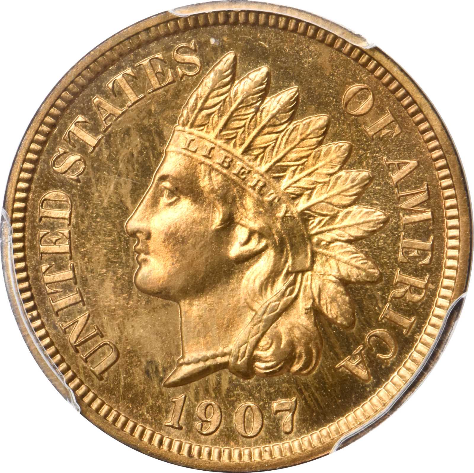 image for: 1907 Indian Cent. Proof-64 RD (PCGS).