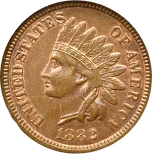 image for: 1882 Indian Cent. MS-65 RB (NGC). OH.