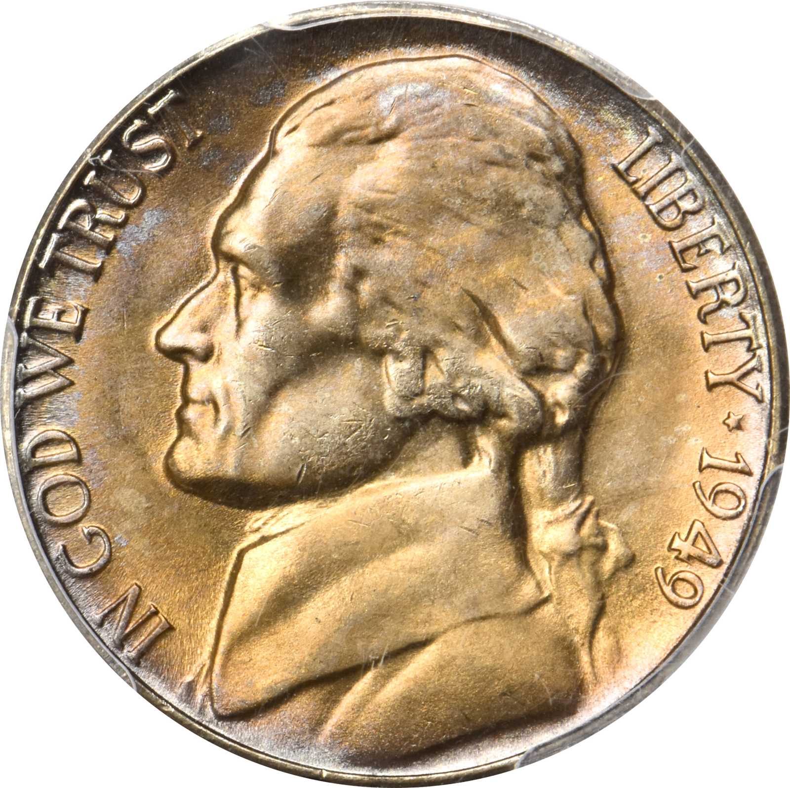 image for: 1949-D Jefferson Nickel. MS-66+ (PCGS).