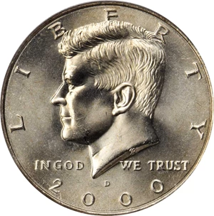 image for: 2000-D Kennedy Half Dollar. MS-67 (PCGS).
