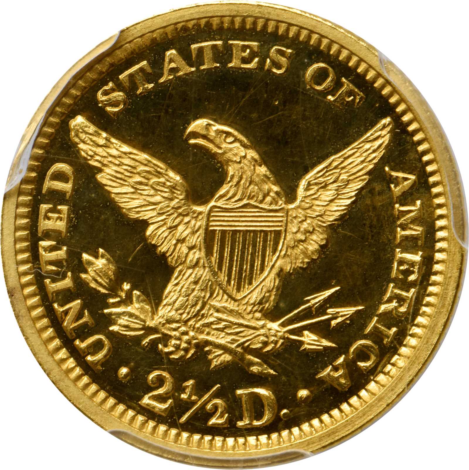image for: 1863 Liberty Head Quarter Eagle. JD-1, the only known dies. Rarity-6. Proof-64 Deep Cameo (PCGS). CAC.