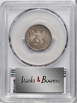 image for: 1876-CC Twenty-Cent Piece. BF-1, the only known dies. Rarity-6. Doubled Die Obverse, Misplaced Date. MS-65 (PCGS).