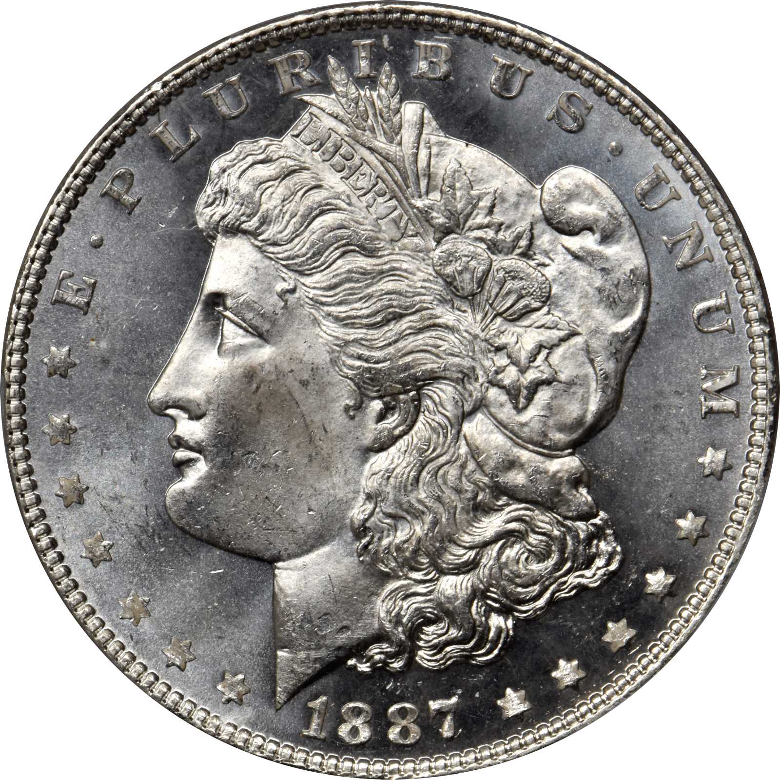 image for: 1887/6 Morgan Silver Dollar. MS-65 DMPL (PCGS).