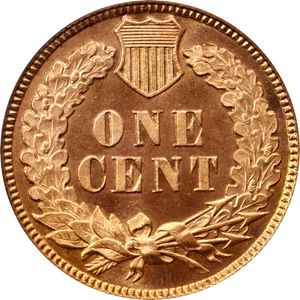 image for: 1879 Indian Cent. Snow-PR1. Repunched Date. Proof-66 RD Cameo (PCGS). CAC.