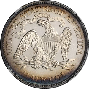 image for: 1871 Liberty Seated Half Dollar. Proof-64 (NGC).