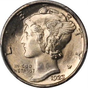 image for: 1923-S Mercury Dime. MS-65 FB (PCGS).