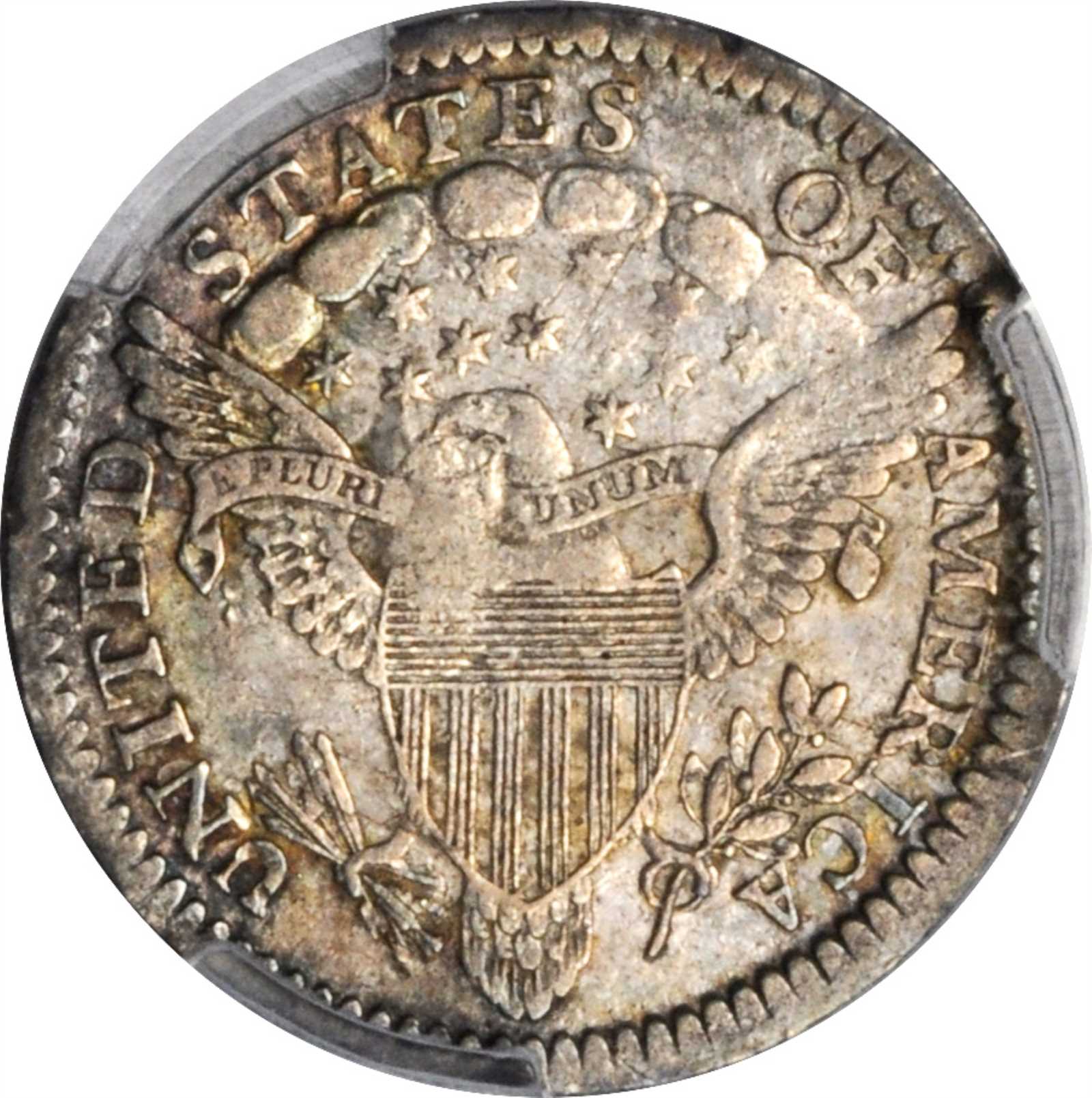 image for: 1800 Draped Bust Half Dime. LM-3. Rarity-4. LIBEKTY. EF-45 (PCGS).