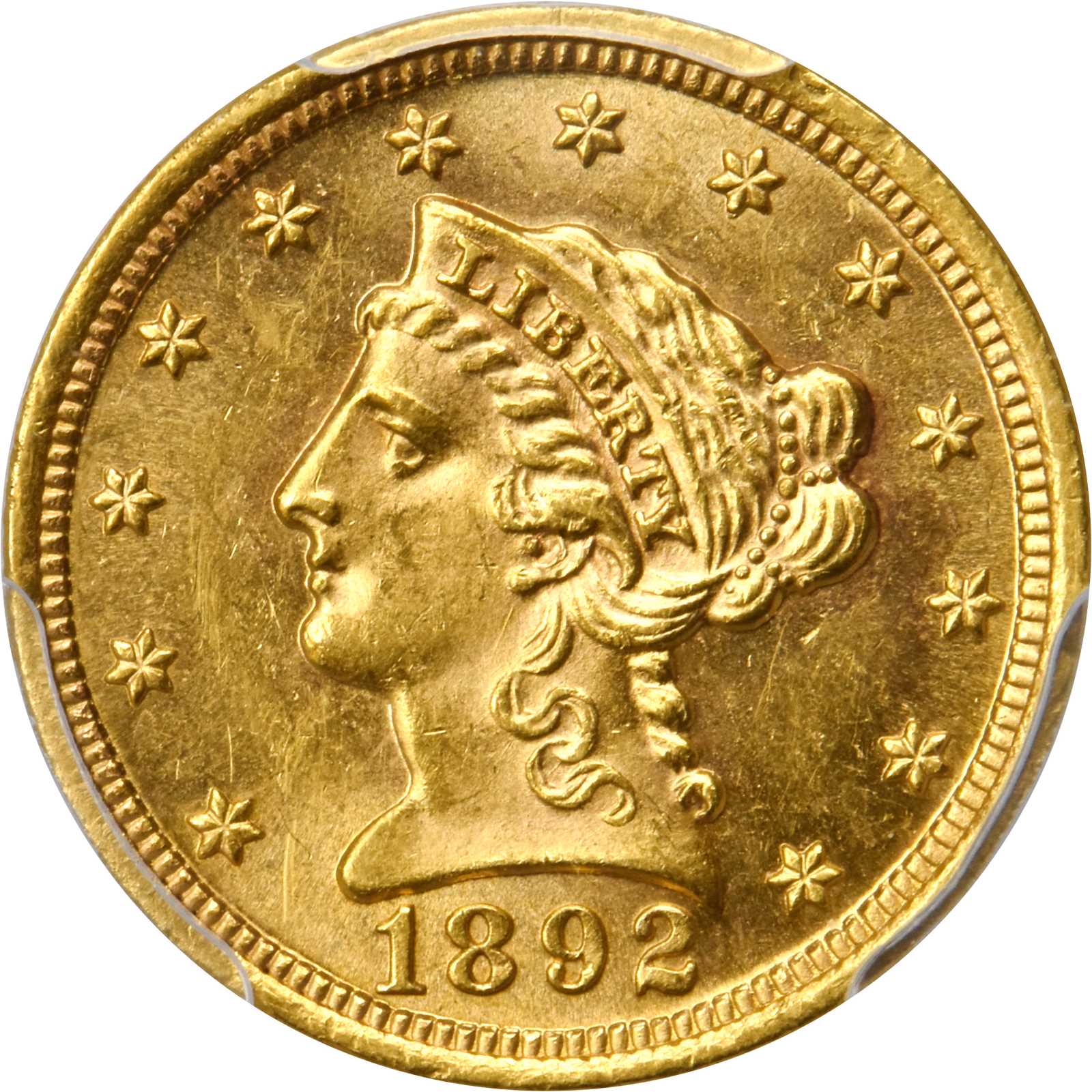 image for: 1892 Liberty Head Quarter Eagle. MS-62 (PCGS).