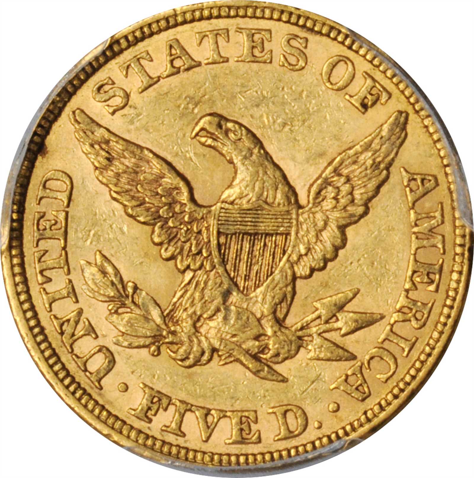image for: 1860 Liberty Head Half Eagle. AU-53 (PCGS). CAC.