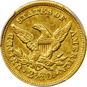 image for: 1851-C Liberty Head Quarter Eagle. Winter-1, the only known dies. EF-45 (PCGS). CAC.