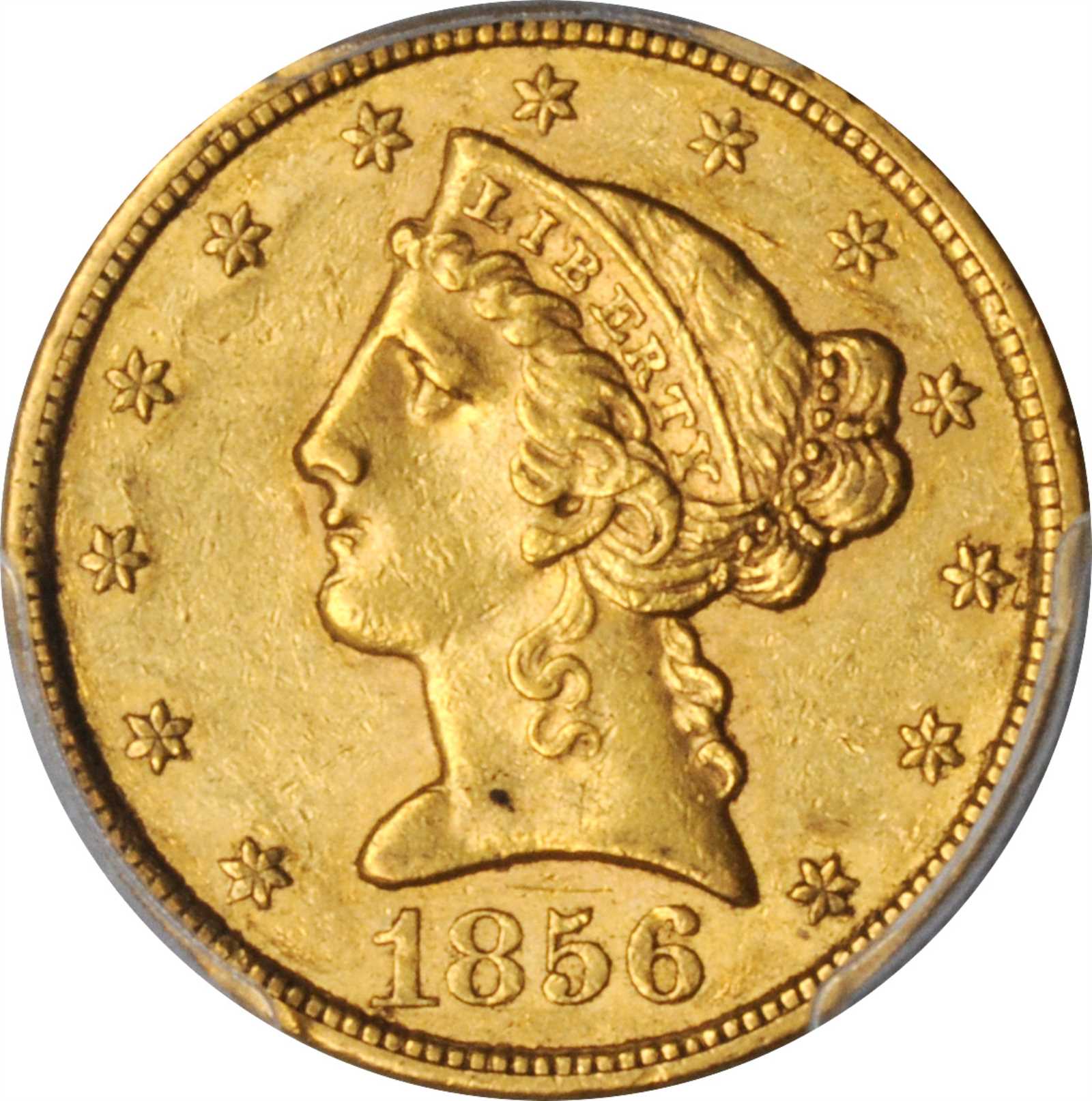 image for: 1856-S Liberty Head Half Eagle. AU-50 (PCGS). CAC.