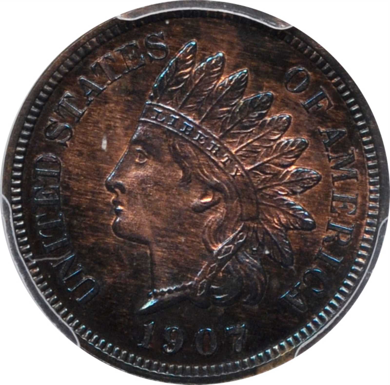 image for: 1907 Indian Cent. Proof-64 BN (PCGS).