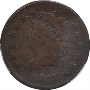 image for: 1811/0 Classic Head Cent. S-286. Rarity-3. VG-8 (PCGS).