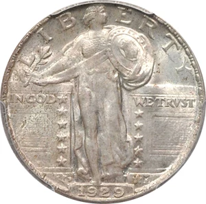 image for: 1929-D Standing Liberty Quarter. MS-64 FH (PCGS).