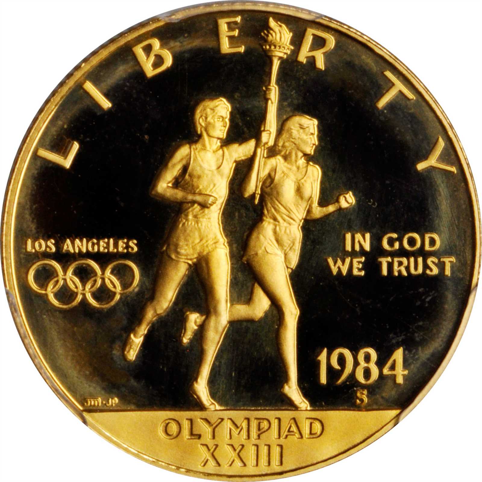 image for: 1984-S Los Angeles Olympiad Gold $10. Proof-69 Deep Cameo (PCGS).