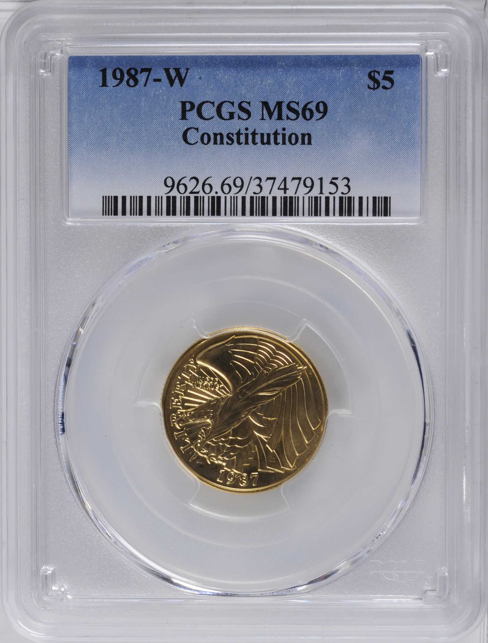 1987-W G$5  Constitution Bicentennial MS68 thumbnail 14