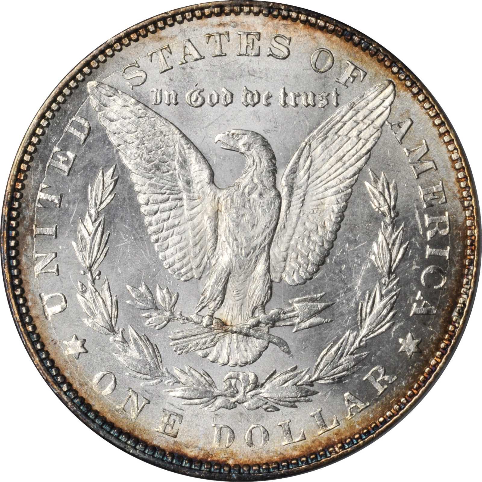 image for: 1878 Morgan Silver Dollar. 7/8 Tailfeathers. VAM-42A. Super CD. Strong. AU-58 (ANACS).