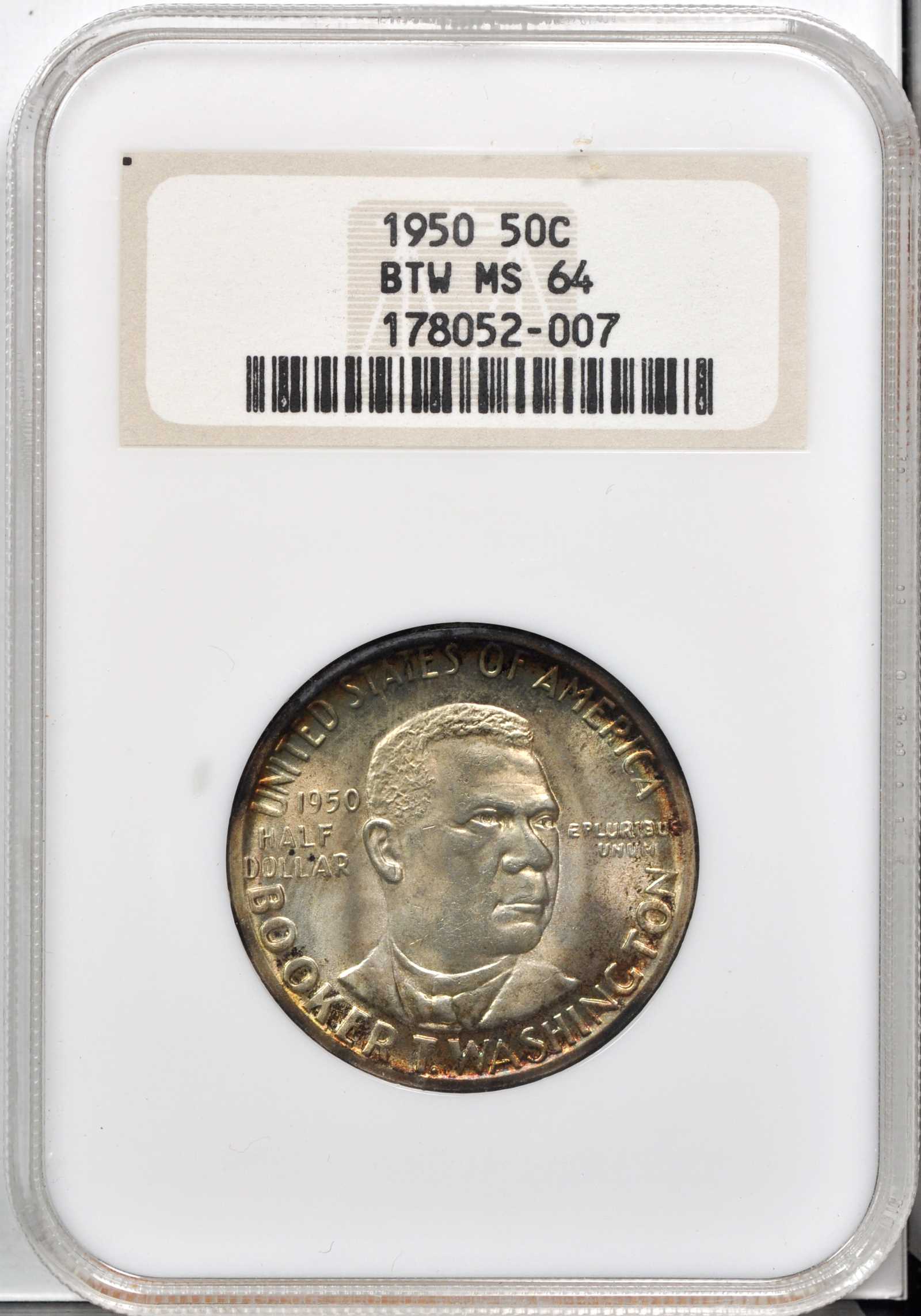 1950 Booker T. Washington Half dollar MS Values | Greysheet
