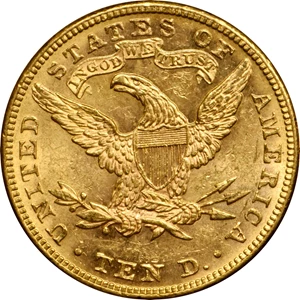 image for: 1886 Liberty Head Eagle. MS-62 (PCGS).
