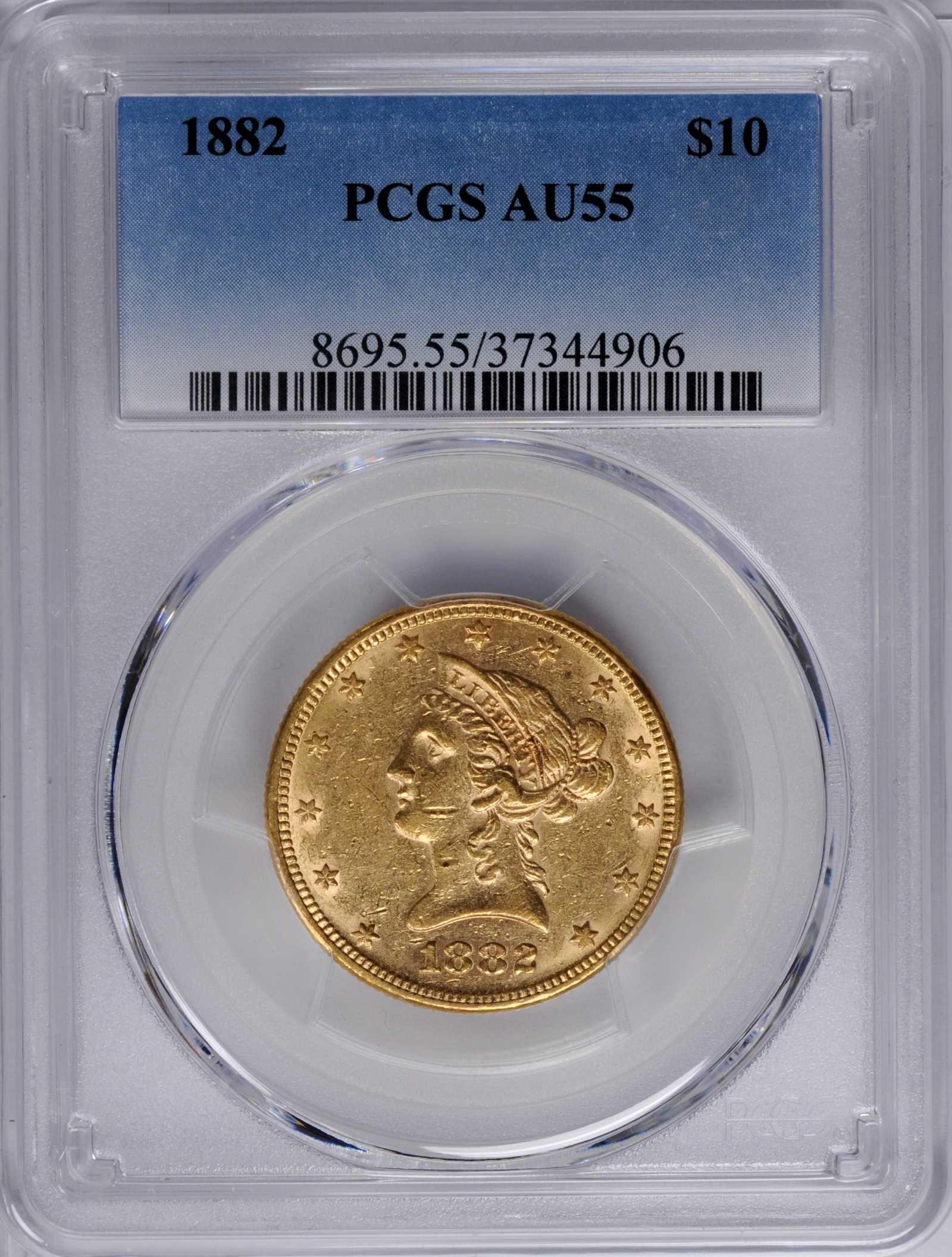 1882 $10 VG10 CAC thumbnail 26