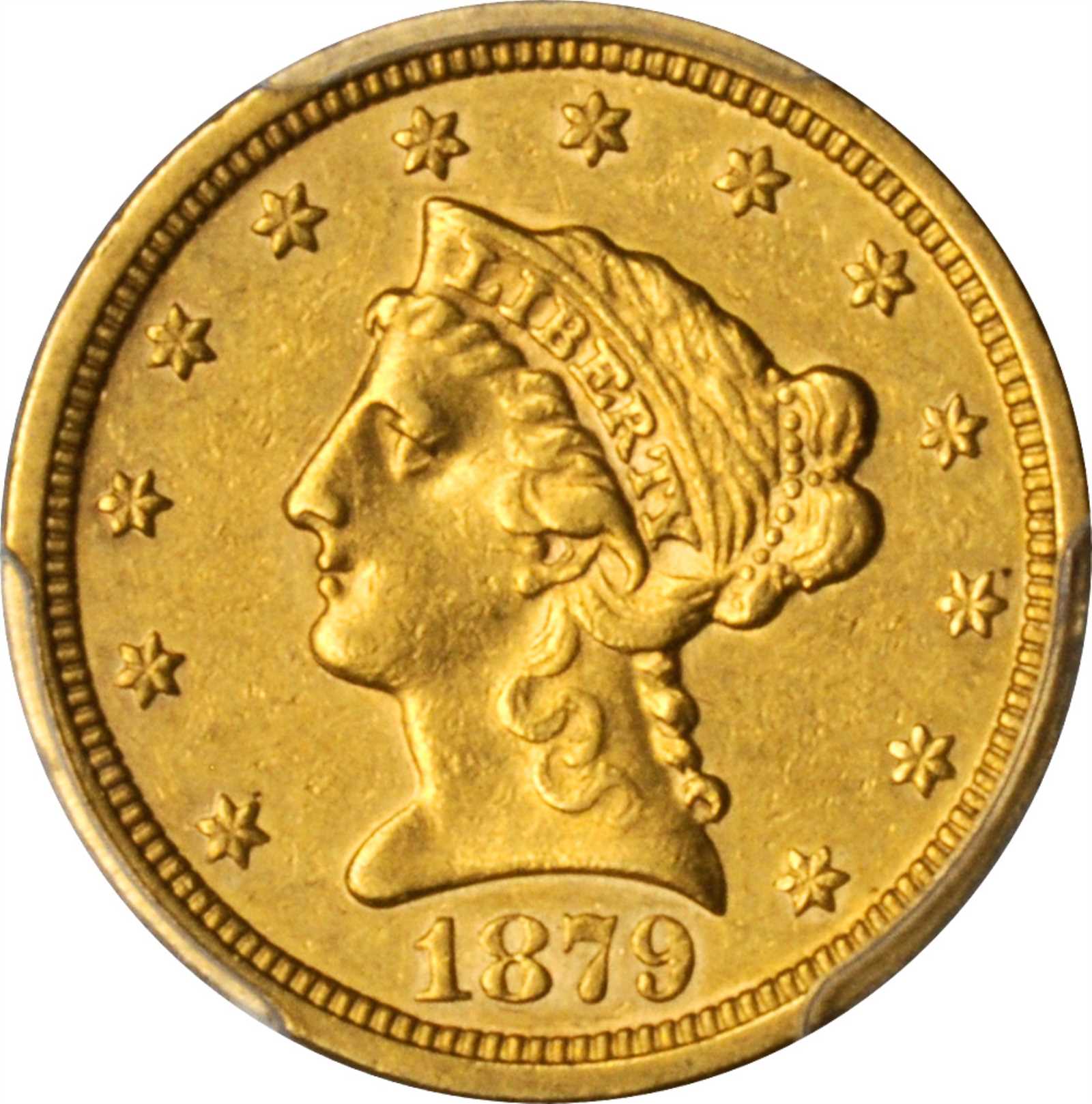 image for: 1879-S Liberty Head Quarter Eagle. AU-50 (PCGS).