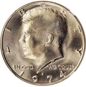 image for: 1974-D Kennedy Half Dollar. MS-67 (NGC).