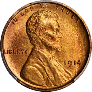 image for: 1914 Lincoln Cent. Proof-67 RB (PCGS). CAC.