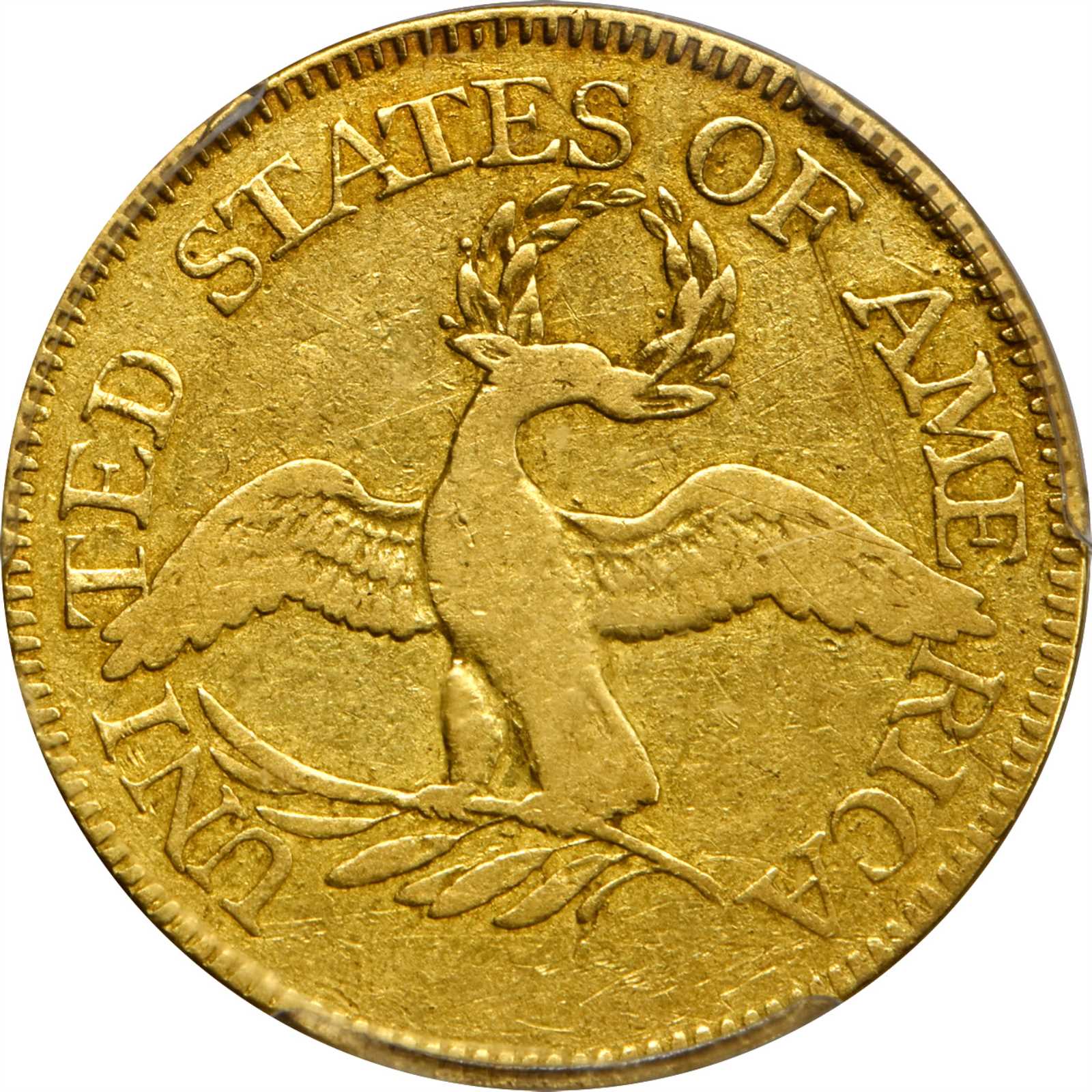 image for: 1796/5 Capped Bust Right Half Eagle. BD-1, the only known dies. Rarity-4+. VG-10 (PCGS).