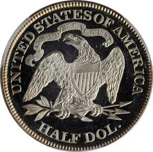 image for: 1890 Liberty Seated Half Dollar. Proof-66 Deep Cameo (PCGS).