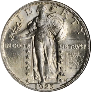 image for: 1923 Standing Liberty Quarter. MS-65 FH (NGC). CAC. OH.